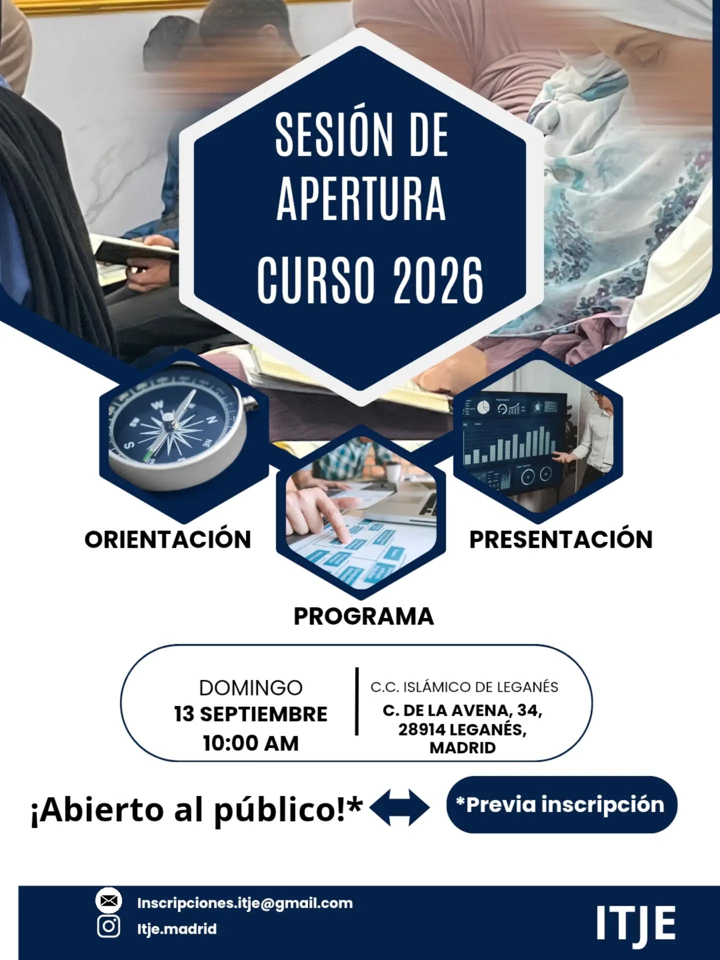 ✨ ¡Abrimos las puertas a una nueva etapa de aprendizaje! ✨

¿Estás pensando en formarte, profundizar en tus conocimientos y emprender un camino de aprendizaje junto a nosotros? 📚🌱

Te invitamos a nuestra SESIÓN DE APERTURA DEL CURSO DE FORMACIÓN, un encuentro especial pensado para todas aquellas personas que están pensando en dar el paso y convertirse en nuevos estudiantes.

Será una oportunidad para:

📚 Conocer nuestro proyecto formativo y cómo será el curso.
📝 Descubrir las asignaturas y contenidos que trabajaremos.
🎙️ Conocer a nuestros ponentes y docentes.
💬 Resolver todas tus dudas y consultas.
🤝 Compartir ideas y participar en un espacio de diálogo y debate.
🌱 Y, sobre todo, conocer de cerca el camino que comenzamos juntos.

Queremos que sea mucho más que una presentación: un primer encuentro para conocernos, compartir y comenzar este camino con ilusión y propósito.

📢 La sesión es abierta al público, así que puedes venir acompañado/a o invitar a cualquier persona interesada en conocer nuestra formación.

⚠️ IMPORTANTE: Aunque la sesión es abierta al público, es imprescindible realizar una inscripción previa (enlace en la biografía  del perfil) y esperar la confirmación de nuestra organización para poder asistir.

✨ Si llevas tiempo pensando en formarte, quizá este sea el momento de dar el primer paso.

Te esperamos para comenzar juntos este nuevo camino. 🤍📚